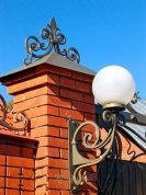 Кованый фонарь №38 в Екатеринбурге фото
