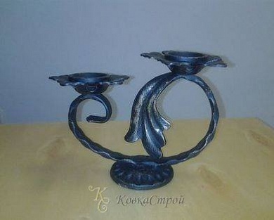 Кованый подсвечник №41 в Екатеринбурге фото
