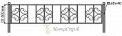 Кованая оградка №58 в Екатеринбурге фото
