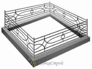 Ритуальная оградка №95 в Екатеринбурге фото

