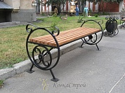 Кованая скамейка №63 в Екатеринбурге фото

