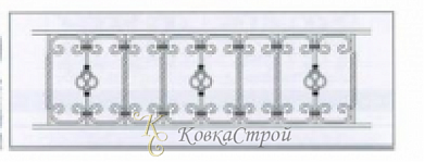 Кованая оградка №126 в Екатеринбурге фото
