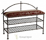 Кованая банкетка №8 в Екатеринбурге фото