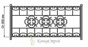 Кованая оградка №68 в Екатеринбурге фото
