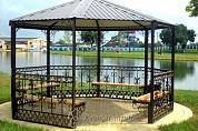 Кованая беседка №3 в Екатеринбурге фото
