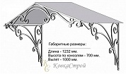 Кованый козырек №24 в Екатеринбурге фото
